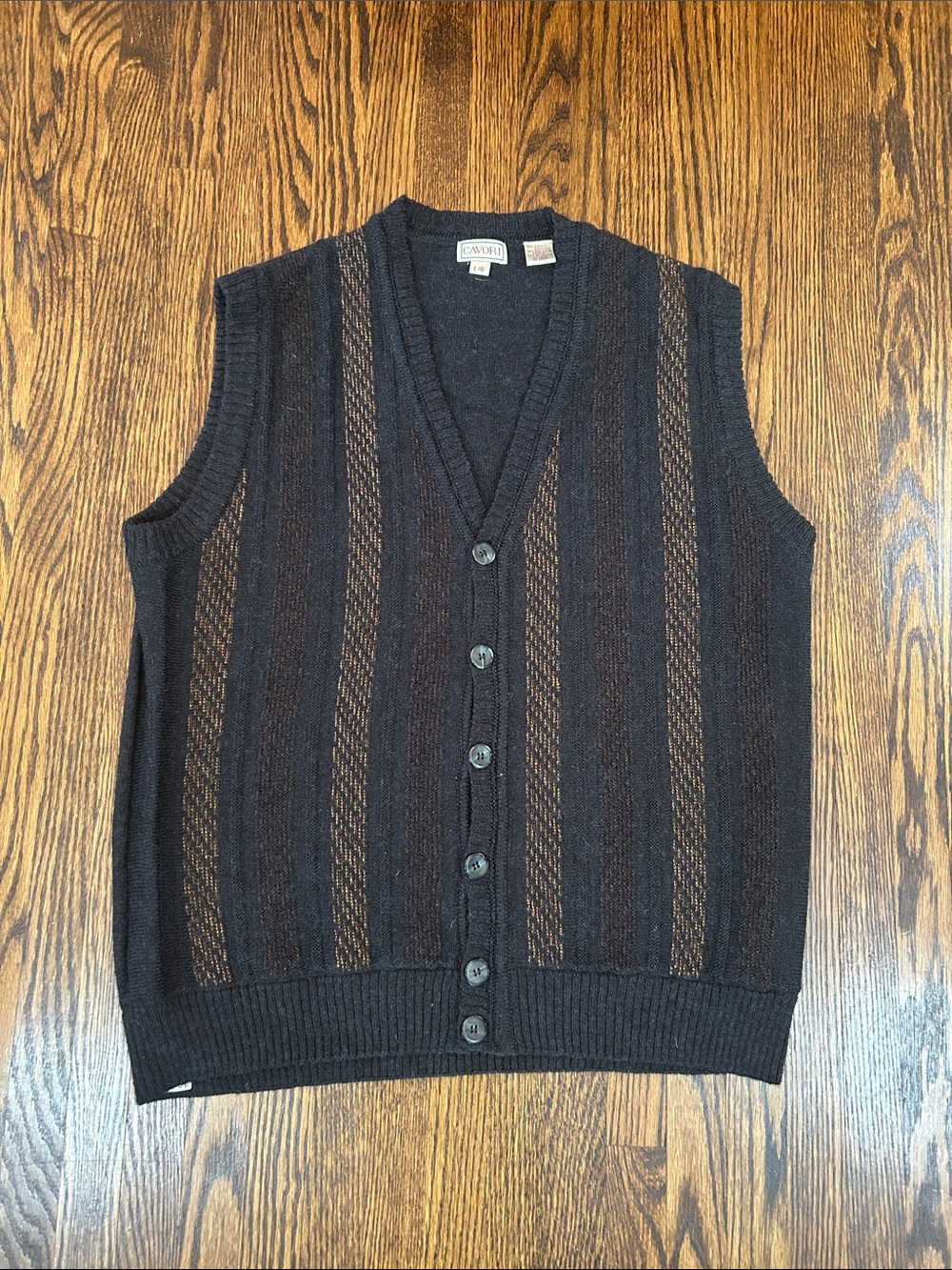 Vintage 90s Wool Blend Knit Sweater Vest